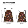thumbnail image 2 of Fotbe Woodland Mushroom Bolsa Mochila con Cordón Estampada, Bolsa de Gimnasio Deportiva, Bolsa Cinch, Bolsa con Cordón para Hombres y Mujeres-Small, 2 of 6