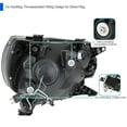 thumbnail image 4 of Spec-D Tuning Black Retro Style Projector Headlights Compatible with 2012-2015 Toyota Tacoma, Left + Right Pair Headlamps Assembly, 4 of 5