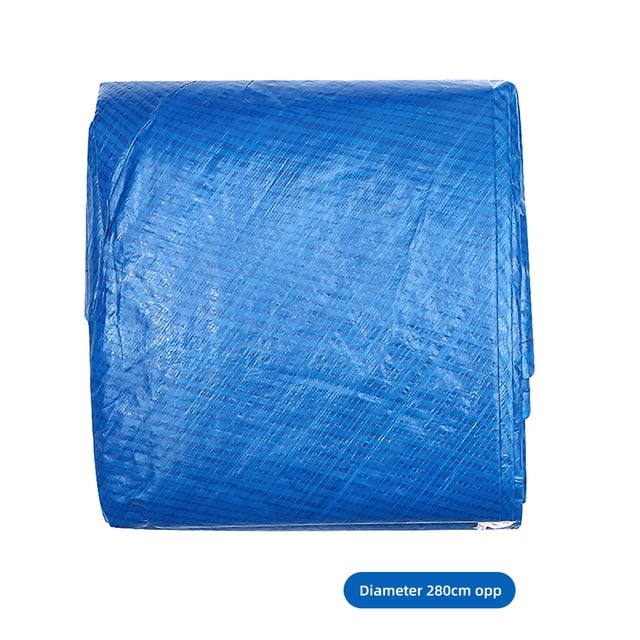 Cubierta Redonda Azul Para Piscina, Marco Impermeable, Cubierta Para Piscina, Antipolvo, Por Encima De La Tela, Plegable, Portátil Para Exteriores Yuarrent HA024970-03