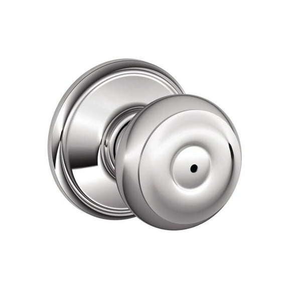Schlage Residential F40 GEO 625 Privacy Lock Georgian Knob Bright Chrome