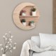 thumbnail image 1 of Estante colgante creciente Paulownia Soporte de exhibición de pared bohemio para habitación de brujas Hogar Meditación Color de madera BLESIY Estantería flotante Moon, 1 of 8