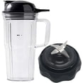thumbnail image 1 of Replacement Combo Easy Twist Extractor Blade with personal 24oz handle cup and to go lid for Nutribullet Select 1200&blender Combo ZNBF30400Z/ZNBF30500Z/NBF50400 (3, 1x24oz cup with handle), 1 of 4