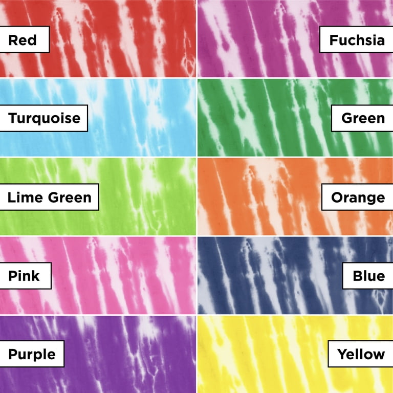 Create Basics 10 Color Tie Dye Kit, Rainbow Colors photo 3