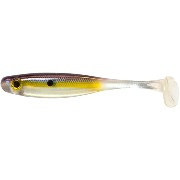 Big Bite B5SWTM-38 Suicide Shad Purple SS Shad 5" Fishing Lures (4 Pack)