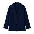 thumbnail image 4 of Womens Jackets Spring Autumn Casual Button-Down Pocket Long-Sleeved Windbreaker Coat, 4 of 9