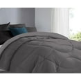 thumbnail image 4 of 3 Piece Luxury U Shape Pattern Comforter By D.N.G. BEDDINGS Set Premium Super Soft, 1000 Thread Count 100% Egyptian Cotton Full/Queen Size Dark Grey Color, 4 of 9