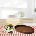 thumbnail image 3 of DOMELAY Wooden Serving Tray Coffee Tea Platter for Bread Dessert Display Centerpiece, 3 of 6