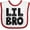 White and Red, variant on Inktastic Little Brother Lil Bro Boys Boys Baby Bib