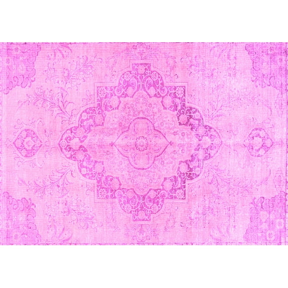 Ahgly Company Indoor Rectangle Persian Pink Traditional Area Rugs, 2' x 5'