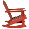 thumbnail image 3 of Afuera Living Chaise à Bascule Extérieure Traditionnelle en Plastique Rouge, 3 of 6