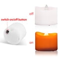 thumbnail image 6 of LED Battery Flameless Candle, Realistic and Bright Flickering Tea Light for Seasonal, Holiday, Christmas Celebration. Electric Fake Candle in Warm White and Wave Open. 12 Pack, 6 of 7
