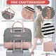 thumbnail image 5 of Bolsa de fin de semana Wogarl, 4 unidades, para mujer, grande, de lona impermeable, 5 of 8