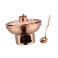 thumbnail image 3 of Estufas de alcohol, olla caliente para acampar con tapa, olla de cuchara, calentador de alimentos, olla caliente individual, olla caliente para bufé rosa, 3 of 8