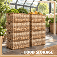 Medium Water Features Water Hyacinth Seagrass Medium 4-Pack Wicker Storage Baskets - Walmart.com