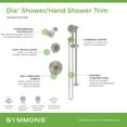thumbnail image 2 of Symmons 3595BSTN15TRM Dia Hydromersion Pressure Balanced Shower System - Nickel, 2 of 7