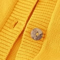thumbnail image 3 of Coerni Girls Cardigan Sweater School Uniform Button Long Sleeve Knit Tops Kids Cropped Outerwear Casual Open Front Chunky Clothes, 3 of 5
