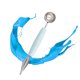 thumbnail image 5 of unbranded Utensilio Acero Inoxidable Azul Con Cucharón Esférico Y Punta Para Decorar, 5 of 8