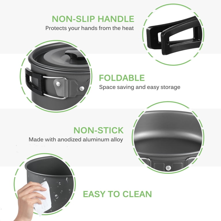 Tomshoo 22-Piece Camping Cookware Mess Kit photo 4