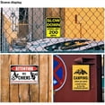 thumbnail image 5 of Slow Down Speed Limit 200 MPH Metal Sign, 12 x 16 Inches Traffic Sign, Black and Yellow Safety Sign, Easy Mounting Outdoor Use, 5 of 6