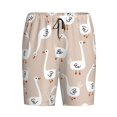 thumbnail image 4 of Gaeub White Goose Printed Men's Short Pajama Pants, Lightweight Lounge & Sleep Bottoms Keep You Cool - Small, 4 of 9