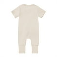 thumbnail image 6 of WIBACKER Baby Boys Girls Bamboo Viscose Short Sleeve Pajamas, 2 Way Zipper Romper, Sleep and Play 0-24 Months, 6 of 6