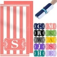 thumbnail image 2 of Lofaris Custom Stripes Color Name Beach Towel, 2 of 5