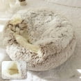 thumbnail image 5 of 2 In 1 Dog And Cat Bed Pet Winter Bed Round Plush Warm Bed House Soft Long Plush Pets Bed, 5 of 5