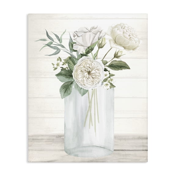Stupell Industries Patience Flower Vase Canvas Wall Art, design by Kim Allen