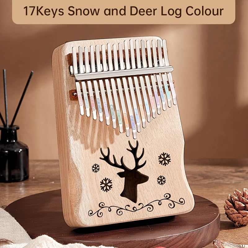 17-Key Thumb Piano Kalimba Beginner-Friendly Finger Piano for Girls, Easy-to-Learn Birthday Gift and Trendy Musical Instrument