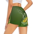 thumbnail image 3 of Bixox Women's Friut Avocado pattern 2 in 1 Running Shorts - Lightweight Athletic Workout Gym Yoga Shorts Liner with Pockets - Small, 3 of 7