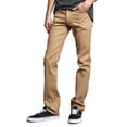 thumbnail image 2 of Victorious Men's Slim Fit Unwashed Raw Denim Jeans DL980 - Khaki - 38/30, 2 of 6