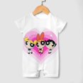thumbnail image 3 of The Powerpuff Girls Baby Romper Short Sleeve Bodysuits Soft Rompers Summer Clothes One-Piece Jumpsuits Outfits 12-18M, 3 of 7