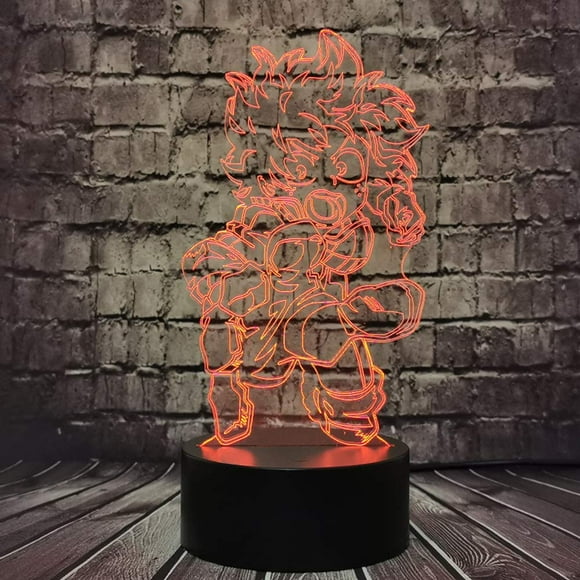Deku Midoriya Izuku Acrylic 3D Night Light Anime Gift Lamp Visual LED Lamp 16 Color Table Lamp Children Safe Sleep Mood Light Boy Girl Kid Toy Bulb X