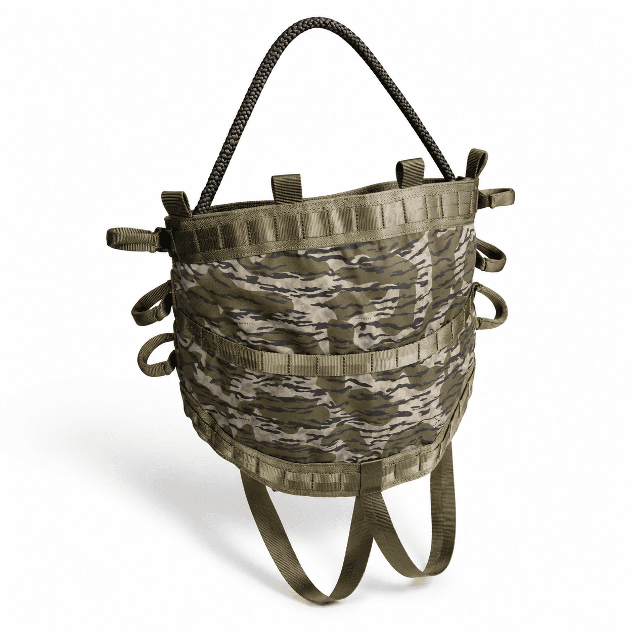 Bark Camo Lightweight Hammock Tree Saddle System with Adjustable Bridge Stand