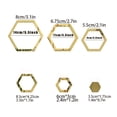 thumbnail image 4 of 6pcs Mirror Wall Stickers, Hexagon Mirror Wall Decal, Decorative Hexagonal Acrylic Wall Sheet, Art DIY Decor, Home Living Room Bedroom Sofa TV Background Wall Decoration, 4 of 5