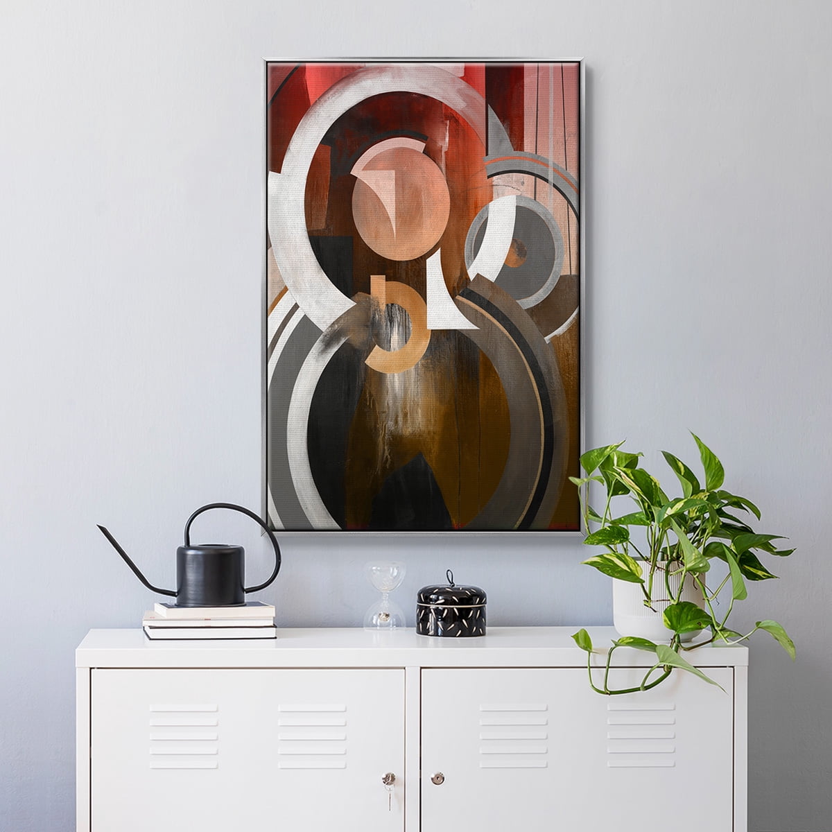 Focal Framed Premium Gallery Wrapped Canvas - Ready to Hang - 25 x 37 - Silver Floating Frame