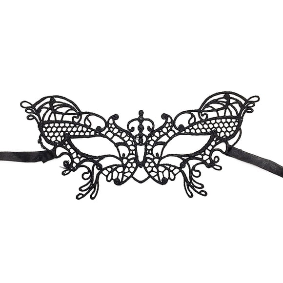 Transemion Hollow Peacock Lace Masquerade Party Eye Mask Veil for Halloween Nightclub No.12 1Set