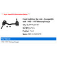 thumbnail image 2 of Front Stabilizer Bar Link - Compatible with 1993 - 1997 Mercury Cougar 1994 1995 1996, 2 of 2