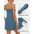 thumbnail image 4 of Vestido Desol - Pantalones cortos deportivos sin mangas integrados, color azul, 4 of 5