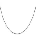 thumbnail image 2 of 14K White Gold Box Chain Styles Necklace 24 inch 1.05 mm with Lobster Clasp, 2 of 4