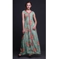 thumbnail image 2 of Bimba Robe Maxi Sans Manches à Imprimé Floral avec Fente avant pour Femmes Été Printemps, Très Petit, 2 of 5