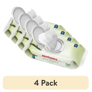 (4 pack) Huggies Aloe & Vitamin E Baby Wipes for Sensitive Skin, Unscented, 1 Flip-Top Pack, 56 Total Count
