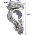 thumbnail image 4 of MERIVILLE Chatecu Drapery Sconce, Corbel Bracket, Drapery Scarf Swags, Wall Décor, Pewter, 1Pcs, 4 of 5