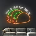 thumbnail image 3 of Handmadetneonsign Tacos Neon Sign, Tacos Open LED Sign, Taco Neon Light, Tacos LED Light, Food Shop, 3 of 5