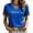Blue, variant on Womens Mexico Soccer Jersey 2026 Soccer Graphic V Neck T Shirt Mexico Planet Print Football Fan Match Day Color Block Short Sleeve Casual Tops Red M