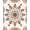 Brown, Pattern 3, variant on ODIKA 4'x6' Machine Washable Non-Slip Area Rug, Traditional Floral Damask Noble Palatial Embellishment High Traffic Rug, Brown, 466274