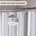 thumbnail image 5 of Yiannan Waterproof Fabric Shower Curtain Liner with 3 Magnets,Machine Washable，Mold Resitant，Extra Wide 108x72inch,White, 5 of 8
