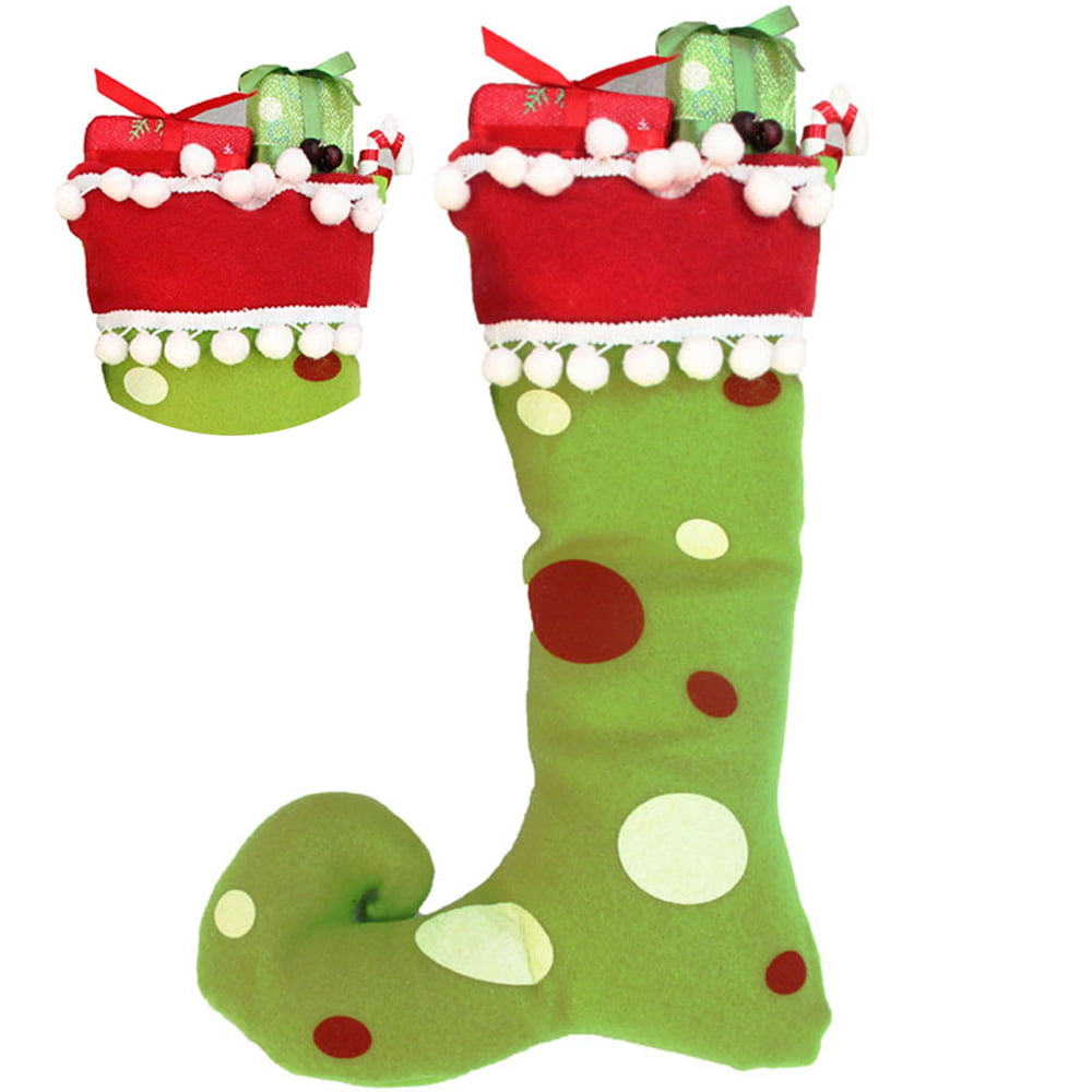 Details about   Mini Christmas Stockings Santa Clause Candy Gift Bags Decoration Socks For Home 