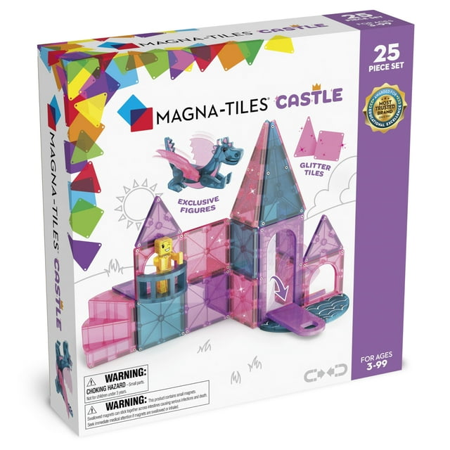 Set de construcción MAGNA-TILES Castle Magnetic 3+ de 25 piezas