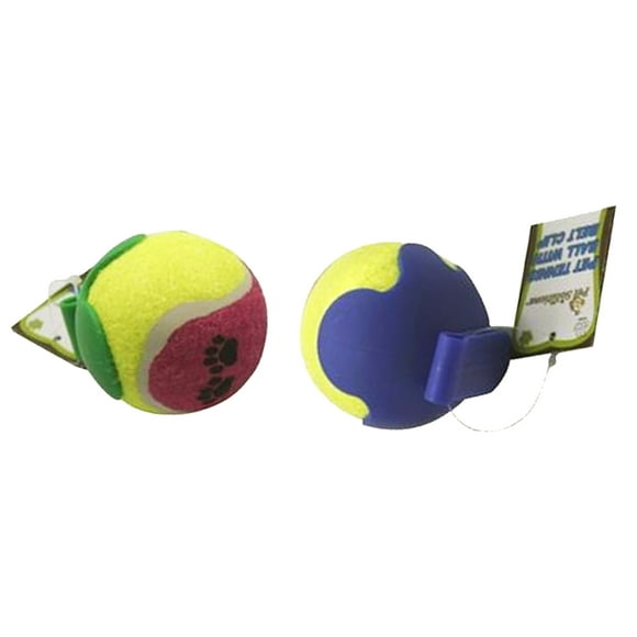 Pet Tennis Ball With Belt Clip Play Fetch Ball Secure with Easy Clip Dog Toys for Exercise